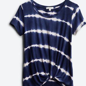 Knot Front Tie Dye Tee